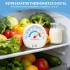 Refrigerator Thermometer, Dial Thermometer for Freezer Refrigerator Cooler Thermometers Digital Large Dial Thermometer Mechanical with Instant Read(White) view 4