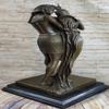30" Bronze Ancient Egyptian Pharaoh`s Wife Cleopatra Hotcast Sculpture Statue view 4