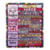 CenturyTee Personalized to My Niece Blanket from Aunt Uncle Titi Never Forget That I Love You Wood Niece Birthday Thanksgiving Christmas Customized Fleece Blanket (60 x 80 in Adult Size) view 1