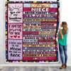 CenturyTee Personalized to My Niece Blanket from Aunt Uncle Titi Never Forget That I Love You Wood Niece Birthday Thanksgiving Christmas Customized Fleece Blanket (60 x 80 in Adult Size) view 3