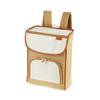 Twine Insulated Cooler Backpack, Wine Tote, Insulated Liner, Shoulder Straps, 2 Front Pockets, Includes Corkscrew, Beige, Set of 1 view 1
