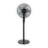 Hurricane Oscillating Pedestal Stand Fan, 12-Speed Cooling Unit, 16", Black - With Remote Control, Adjustable Tilt & Height, for Home, Bedroom, Office & Dorm view 1