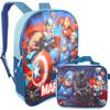 Marvel Avengers Backpack and Lunch Box Set - Bundle 16" Avengers Backpack, Lunch Bag, Water Bottle, Stickers and More | Superhero School Supplies view 2