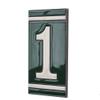 4.3' x 2.2' 11cm x 5.5cm Spanish Olive Classic Hand-Painted Number Tiles & Optional Metal Frames (Olive Number 1) view 1