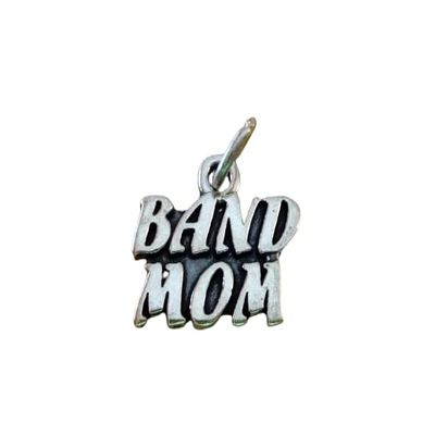 Sterling Silver 14x17mm Music says Band Mom Music Charm Jewelry Making For You