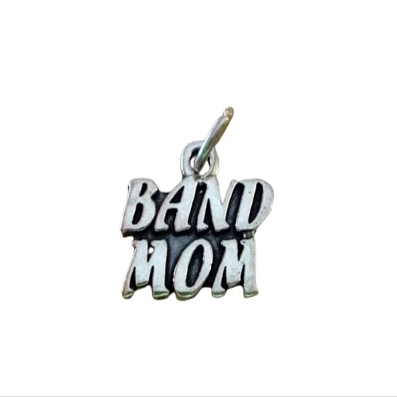 Sterling Silver 14x17mm Music says Band Mom Music Charm Jewelry Making For You