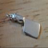 Sterling Silver 20x8mm Meat Cleaver Kitchen Knife Charm Jewelry Making For You view 2