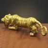 DOITOOL Copper Tiger Figurine Paperweight for Year Tiger Elegant Desktop Decoration for Craftsmanship Sturdy Copper Material Unique view 2