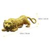 DOITOOL Copper Tiger Figurine Paperweight for Year Tiger Elegant Desktop Decoration for Craftsmanship Sturdy Copper Material Unique view 3