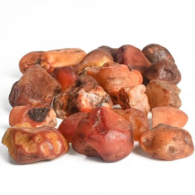 Crocon 2LB Carnelian Rough Bulk Rocks Natural Stone Spiritual Gifts Raw Gemstone Crystals and Stones Tumbling Cabbing Polishing Gem Mining Chakra Balancing Reiki Healing Home Office Dcor