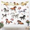 Horses Tapestry Floral Plant Wall Hanging for Kids Teens Boys Girls Room Decor, Wildlife Animal Theme Wall Blanket Tapestries Romantic Spring Wall Art Hanging, XLarge 70.9 x 92.5 Inches view 1