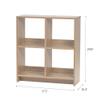 IRIS USA 4-Cube Ash Brown Heavy Duty Organizer view 3