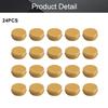 Jutagoss 24pcs 1/2 oz Round Aluminum Cans, Tin Can Screw Top Metal Lid Containers for Lip Balm, Crafts, Cosmetic, Candles, Candies, gold 15ml view 4