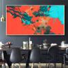 100% Hand-Painted Art Oil Painting Original Abstract Wall Art Gift Original Colorful Painting Abstract Large Colorful Abstract Oil Painting 60X30Inch Unstretched view 2