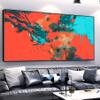 100% Hand-Painted Art Oil Painting Original Abstract Wall Art Gift Original Colorful Painting Abstract Large Colorful Abstract Oil Painting 60X30Inch Unstretched view 3