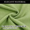 Fcosie Extra Long Curtains - Room Darkening Custom Made Drapes 9 to 24 feet Length Thick Linen Textured Material Grommet Window Panels Draperies in Green, 100" Wide by 180" Long, Set of 2 view 2