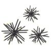 A&B Home Spike Decor Sphere - Metal Statuaries Modern Tabletop Centerpiece Display for Coffee Table Console Shelf, Set of 3 view 1