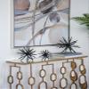 A&B Home Spike Decor Sphere - Metal Statuaries Modern Tabletop Centerpiece Display for Coffee Table Console Shelf, Set of 3 view 3