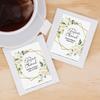 Best Day Ever Spot Tea Bags, Geometric Floral Personalized, Bridal Shower Tea Favors - Set of 30 view 2