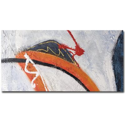 100% Artist Hand Drawn Original Painting Canvas Colorful Minimalist Large Artwork Decor for Living Room Large Wall Canvas Painting 64X32Inch Unstretched