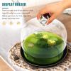 1 Set Cake Display Tray Cake Stands with Cover Cupcake Display Holders Clear Cake Plates Wedding Cake Stand Fruit Plates Dome Cake Pan Turntable Stand Bread Pan Ceramics To Bake view 2