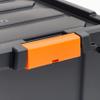 IRIS USA, 76 Quart Heavy Duty Plastic Storage Box, Black, Set of 4 view 4