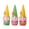 Easter Gnomes Decorations 2022 Easter Bunny Gnome Holding Egg Handmade Swedish Tomte Elf Stuffed Doll Bunny Cute Easter Faceless Dwarf Plush Bunny Ornaments Home Dcor Easter Gifts (C 3pcs) view 1