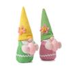 Easter Gnomes Decorations 2022 Easter Bunny Gnome Holding Egg Handmade Swedish Tomte Elf Stuffed Doll Bunny Cute Easter Faceless Dwarf Plush Bunny Ornaments Home Dcor Easter Gifts (C 3pcs) view 2