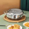 Deep Fryer Pot, 304 Stainless Steel Oil Fryer with Lid, Frying Pot with Thermometer, Deep Frying Pan for Kitchen French Fries, Fish and Shrimp (silver) (Size : 20cm) view 2