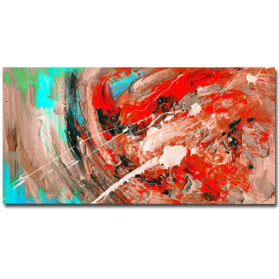 100% Hand-Painted Art Oil Painting Large Abstract Oil Painting Large Colorful Painting Abstract Painting Living Room Art 48X24in Unstretched