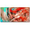 100% Hand-Painted Art Oil Painting Large Abstract Oil Painting Large Colorful Painting Abstract Painting Living Room Art 48X24in Unstretched view 1