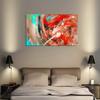 100% Hand-Painted Art Oil Painting Large Abstract Oil Painting Large Colorful Painting Abstract Painting Living Room Art 48X24in Unstretched view 4