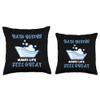 Aesthetic Bath Bomb Makes Life Feel Great Bath Quote Throw Pillow view 3