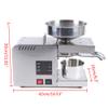 Automatic Oil Press Machine Presser with LCD Touch Screen, Upthehill Stainless Steel Oil Extractor Expell Machine Intelligent Control Panel for Peanuts, Soybeans, Rapeseed, Walnuts, Sesame (610W) view 2
