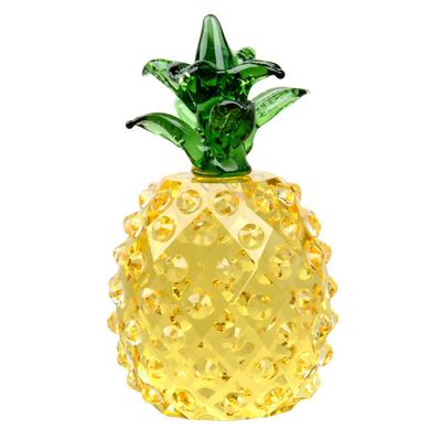 VICASKY 1pc Crystal Pineapple Ornament Handmade Figurine for Home Office Decoration Table Centerpiece for Valentine Day Mother Day Christmas Versatile Use