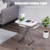 Adjustable Folding Laptop Table TV Tray, 30 Inch Folding TV Tray Table for Eating on The Couch, Stable Dinner Table Easy Storage, Snack Coffee End Table Ideal for Living Room & Bedroom view 2