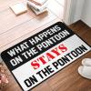 gaeruite Waterproof Mat What Happens On The Pontoon Stays On The Pontoon Rug Outdoor Rugs for Patios Clearance (Size : 16 * 25IN/40 * 60CM) view 1