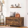 HOOBRO Toy Box, Retro Wooden Look Storage Chest with Safety Hinge, Entryway Storage Bench Supports 220 lb, 39.4 x 15.7 x 18.9 Inches Toy Chest Organizer, Easy Assembly (Rustic Brown) BF100CW01 view 3