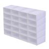 LYNICESHOP White 20 Pack Stackable Shoe Storage Box,Clear Plastic Shoe Box with Lids Foldable Shoe Box Storage Containers For Sneaker Drop Front Shoe Organizer Shoe Storage Bins 12.2 * 5.2'' view 1