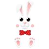ROCWOHO 40 PCS Happy Easter Door Stickers Decor - Bunny, Easter, Flowers - Pink, Cartoon Style - Waterproof - Indoor Use - Door, Window, Refrigerator Decor view 2