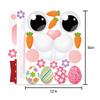 ROCWOHO 40 PCS Happy Easter Door Stickers Decor - Bunny, Easter, Flowers - Pink, Cartoon Style - Waterproof - Indoor Use - Door, Window, Refrigerator Decor view 3