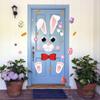 ROCWOHO 40 PCS Happy Easter Door Stickers Decor - Bunny, Easter, Flowers - Pink, Cartoon Style - Waterproof - Indoor Use - Door, Window, Refrigerator Decor view 4
