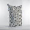 HomeRoots Copper and Gray 18 Gray Ogee Decorative Suede Throw Pillow view 3