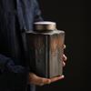 17cm Pottery Tea Caddy Tea Sealed Storage Tank Kung Fu Tea Set Tea Ceremony Decoration view 2