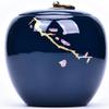 12cm Ceramic Plum Flower Pattern Tea Caddy Puer Sealed Storage Jar Kung Fu Tea Set view 1