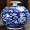 13.8cm Blue White Porcelain Tea Caddy Sealed Storage Jar Tea Cans Kung Fu Tea Set view 1