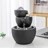 Ceramic Tabletop Fountain with Ball for Indoor Table Desk Office and Home Decoration (Black) view 1