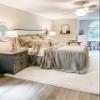 Piper Classics Provincial Linen Natural Beige Ruffled Queen Bedspread, 56" W x 78" L, Plus Ruffled Skirt on 3 Sides w/ 45" Drop, 100% Linen Bedding view 2