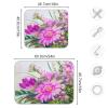 Absorbent Dish Drying Mat for Kitchen Counter - Oil Painting Flowers Microfiber Drying Pad, Reversible Drainer Mats for Countertop, Large 18" x 24" view 3