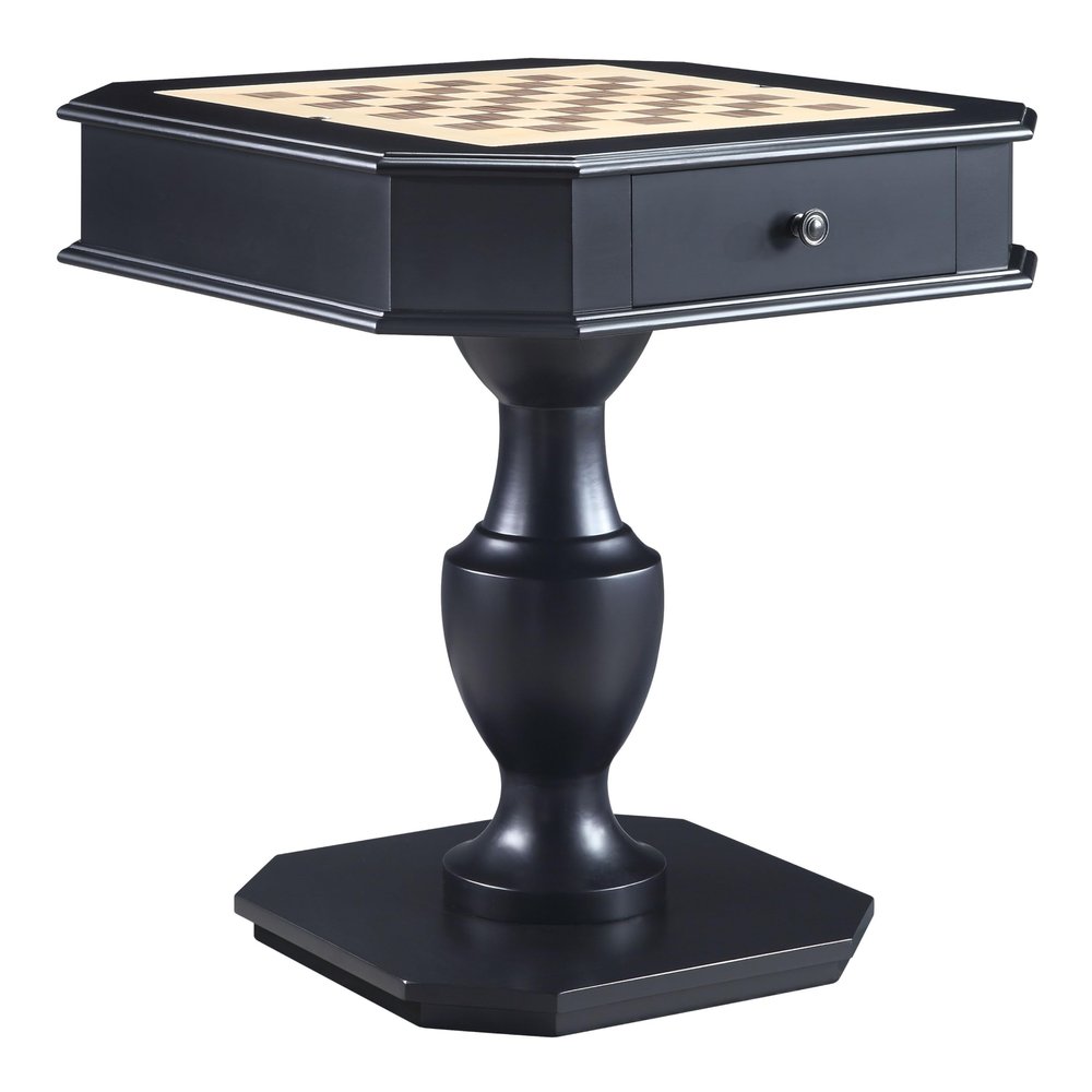 Acme Galini 2-Drawer Wooden Game Table in Black